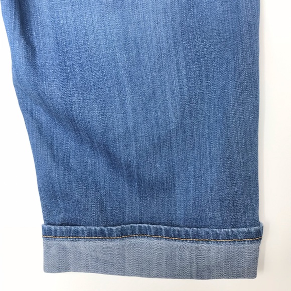 AG Adriano Goldschmied Malibu Crop Pant Knee Bermuda Jeans Shorts 29 Pima Cotton - Picture 11 of 13